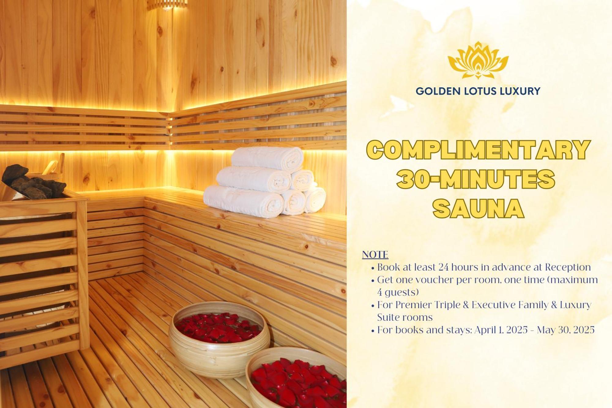 Golden Lotus Luxury Hotel Danang - Complimentary Daily Afternoon Tea Exteriör bild